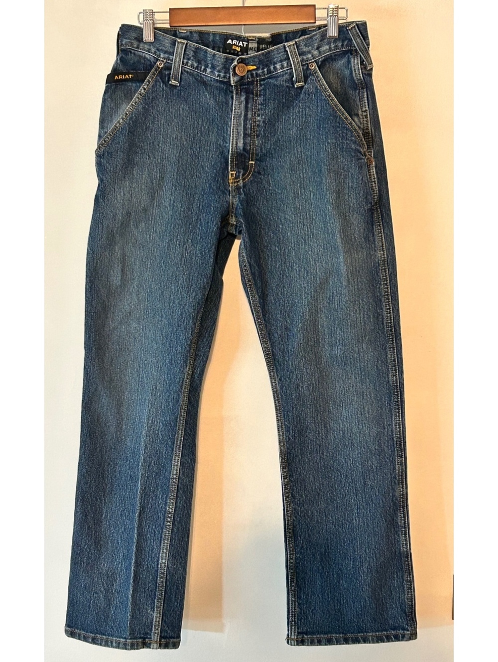Ariat Rebar M4 Relaxed Boot Cut Denim Jeans Size 32x30